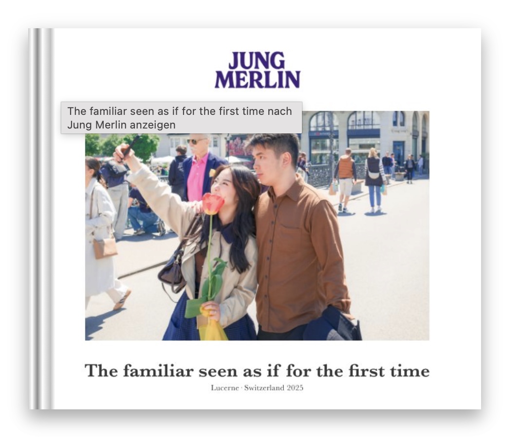 The familiar seen as if for the first time book cover